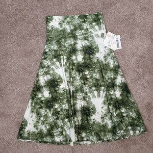 LuLaRoe Tiedye Azure Midi Skirt!